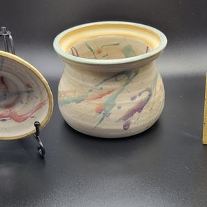 MOVING SALE-Studio Art Pottery Cannister Sugar Bowl with Lid
